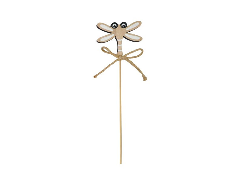 Zápich motýľ drevo 25cm