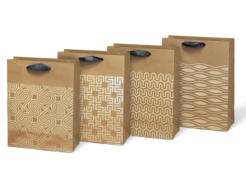 Taška MFP dárková M LUX kraft mix č.56 (180×230×90) Taška MFP dárková M LUX kraft mix č.56 (180×230×90)