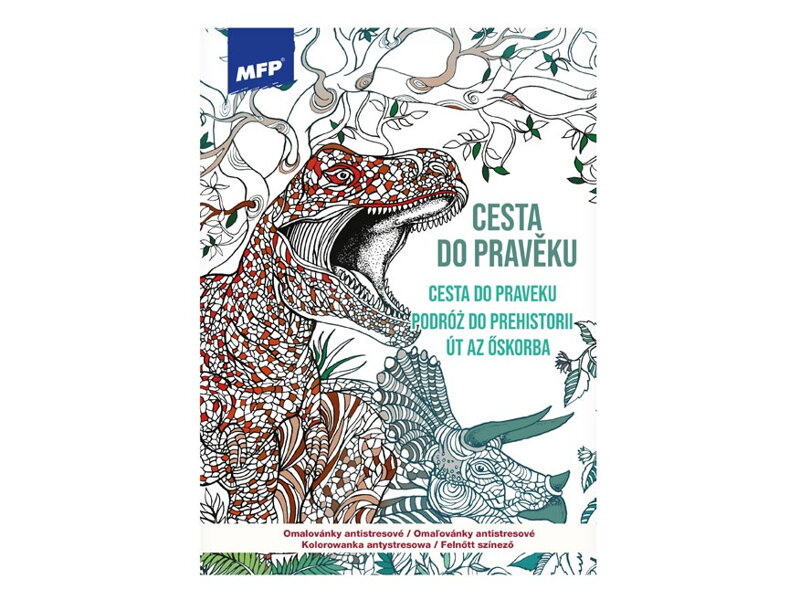 Omaľovánky antistresové Cesta do praveku 210x290mm/32s