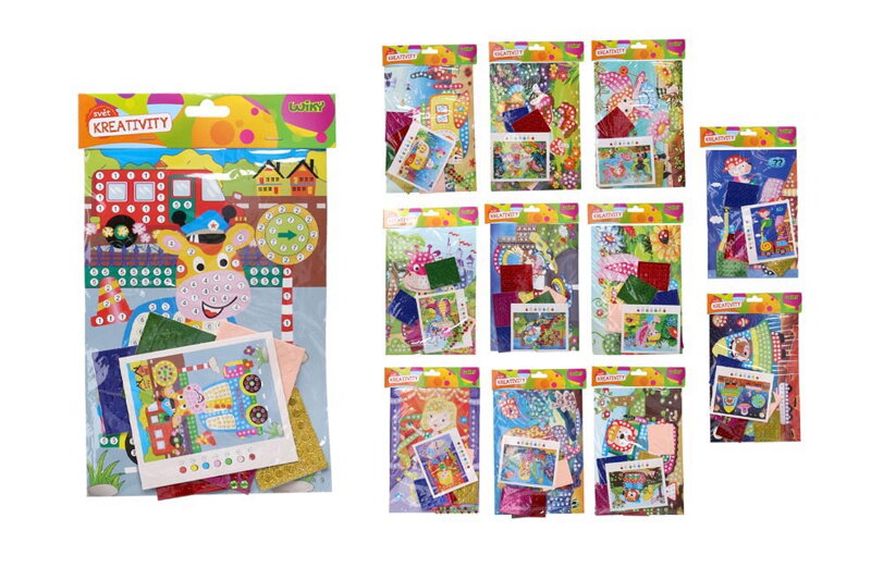 Kreatívne set W033510 glejovanie 18x25 cm - MIX