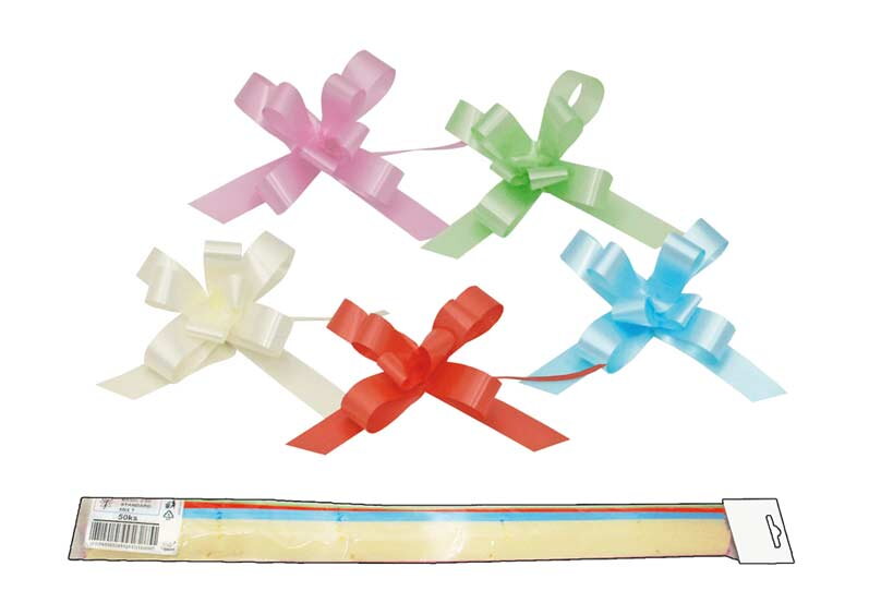 Sťah.stuha 2/50 hladká 2 pastel mix