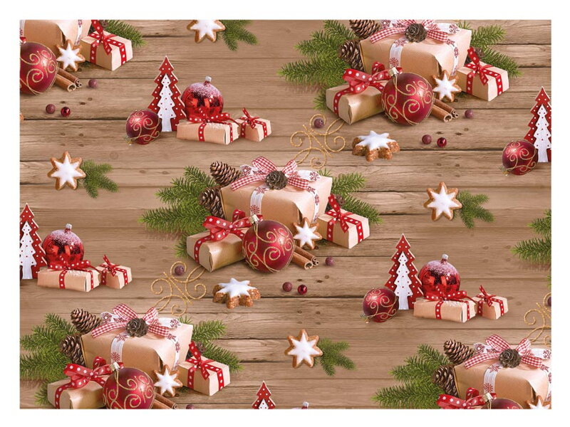 Baliaci papier vianočný klasik V250 100x70 Baliaci papier vianočný klasik V250 100x70
