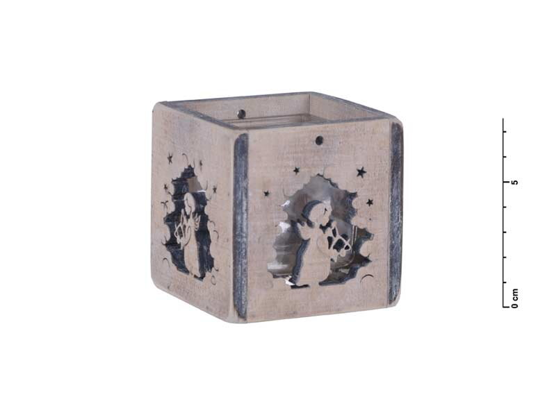 Svietnik drevo anjel 7,5cm