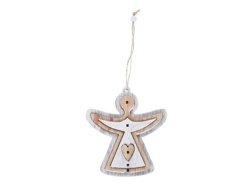 Anjel drevený 12,5cm 3D záves Anjel drevený 12,5cm 3D záves